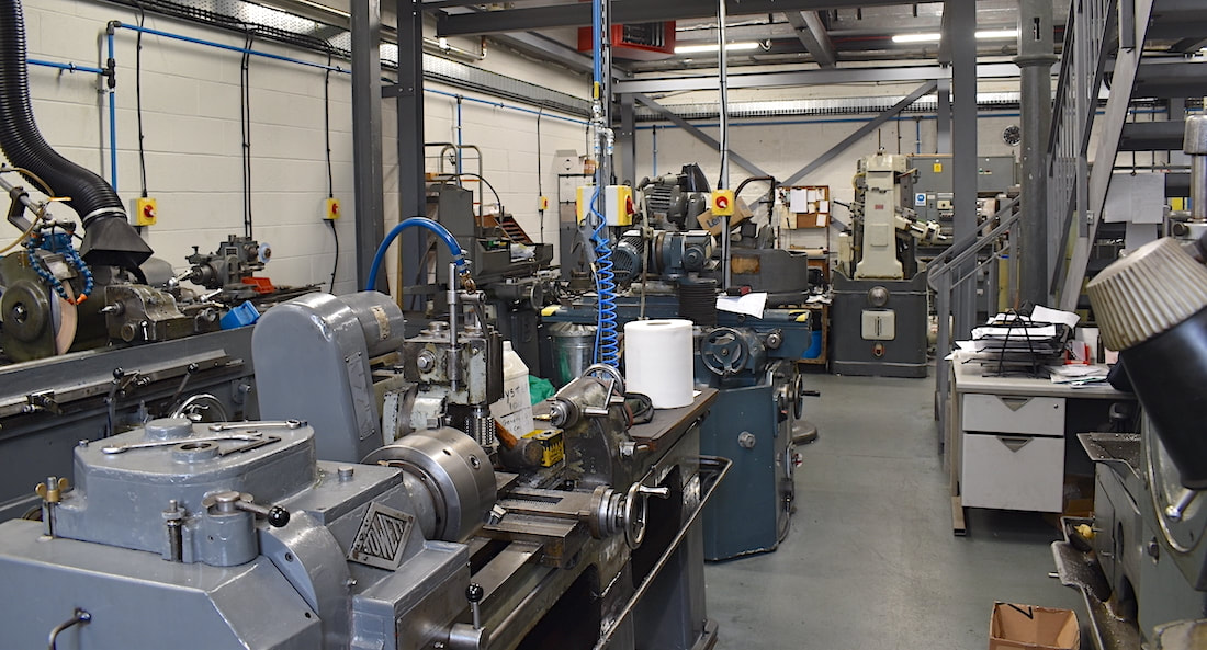 Some of the 16 machines in our service and repair section
