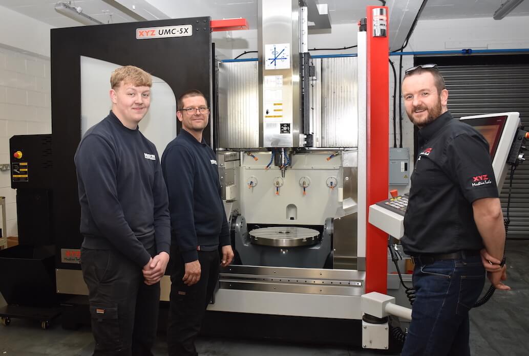 Two members of our team begin training on our new machining centre